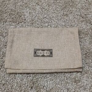 Gucci Light Tan Fabric Pouch